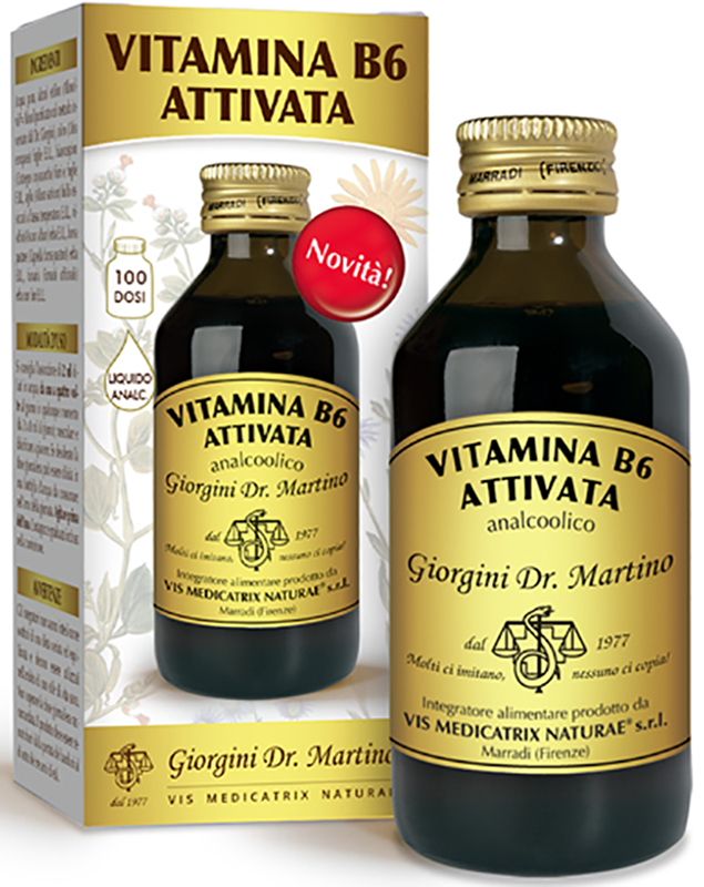 VITAMINA B6 ATTIVATA LIQUIDO ANALCOLICO 100 ML - Farmamood