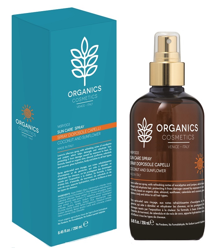 ORGANICS PHARM SUN CARE SPRAY DISTRICANTE DOPOSOLE CAPELLI 250 ML - Farmamood