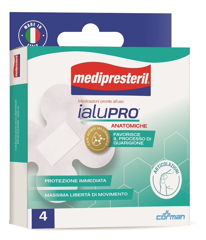 MEDIPRESTERIL IALUPRO ARTICOLAZIONI 10X10 CM 4 PEZZI - Farmamood