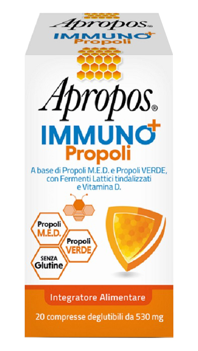 APROPOS IMMUNO+ PROPOLI 20 COMPRESSE DEGLUTIBILI - Farmamood
