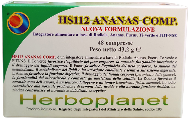 HS112 ANANAS COMP 48 COMPRESSE - Farmamood