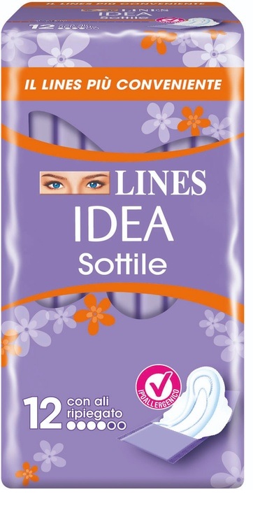 LINES IDEA SOTTILI RIPIEGATI ALI 12 PEZZI - Farmamood