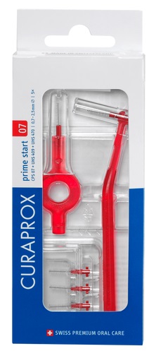 CURAPROX CPS 07 SCOVOLINO PRIME START 07 RED 5 PEZZI - Farmamood