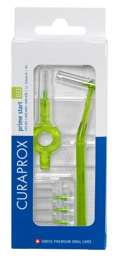CURAPROX CPS 011 SCOVOLINO PRIME START 011 LIME GREEN 5 PEZZI - Farmamood