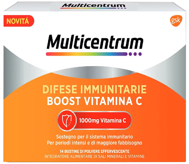 MULTICENTRUM DIFESE IMMUNITARIE BOOST VITAMINA C 28 BUSTINE - Farmamood