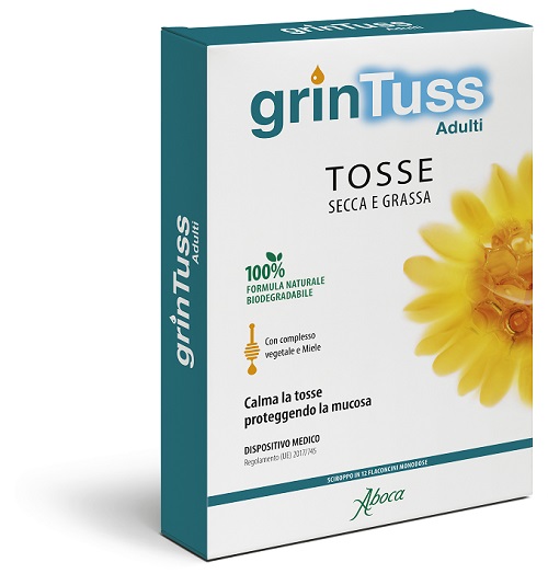 GRINTUSS ADULTI SCIROPPO 12 FLACONCINI - Farmamood