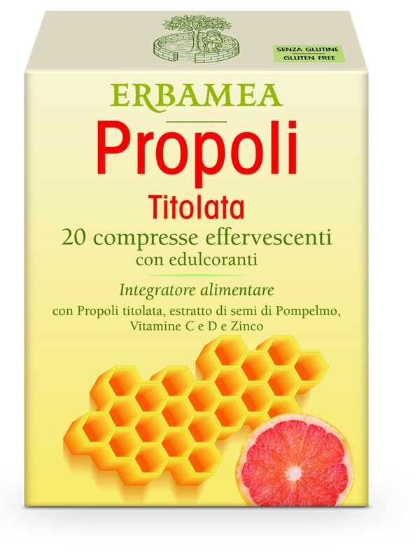 PROPOLI TITOLATA 20 COMPRESSE EFFERVESCENTI - Farmamood