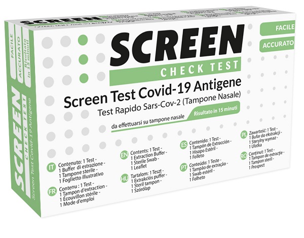TEST ANTIGENICO RAPIDO COVID-19 SARS-COV-2 TAMPONI NASALI - Farmamood