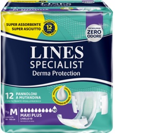 PANNOLONE A MUTANDINA LINES SPECIALIST DERMA MAXI XL 20 PEZZI - Farmamood