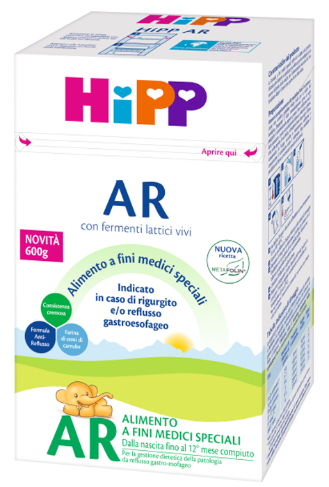 HIPP LATTE ANTIREFLUSSO CON METAFOLINA 600 G - Farmamood