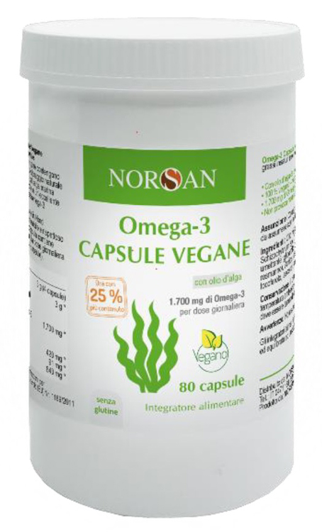NORSAN OMEGA 3 VEGANO 80 CAPSULE - Farmamood