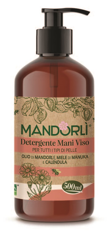 MANDORLI DETERGENTE MANI VISO PER TUTTI I TIPI DI PELLE 500 ML - Farmamood