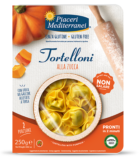 PIACERI MEDITERRANEI TORTELLONI ZUCCA 250 G - Farmamood