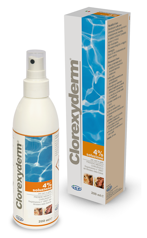 CLOREXYDERM SOLUZIONE 4% 200 ML - Farmamood