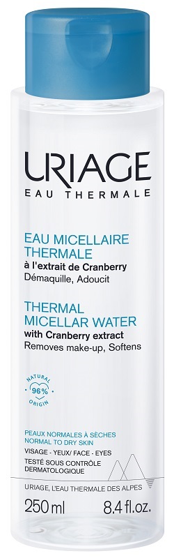 URIAGE EAU MICELLAIRE THERMALE PELLI NORMALI SECCHE 250 ML - Farmamood