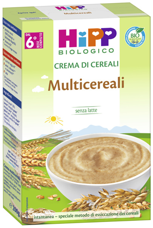 HIPP BIO CREMA CEREALI MULTICEREALI 200 G - Farmamood