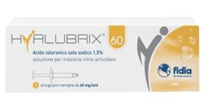 SIRINGA INTRA-ARTICOLARE HYALUBRIX 60 ACIDO IALURONICO 1,5% 60 MG 4 ML NO ETO - Farmamood