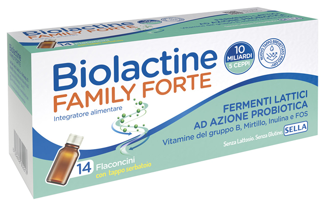 BIOLACTINE FAMILY FORTE 10 MILIARDI 14 FLACONCINI DA 9 ML - Farmamood