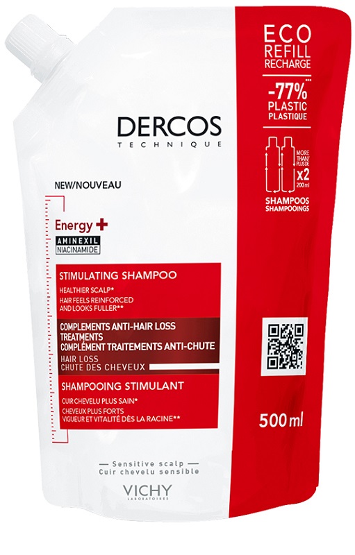 DERCOS ECO RICARICA ENERGIZZANTE 500 ML - Farmamood