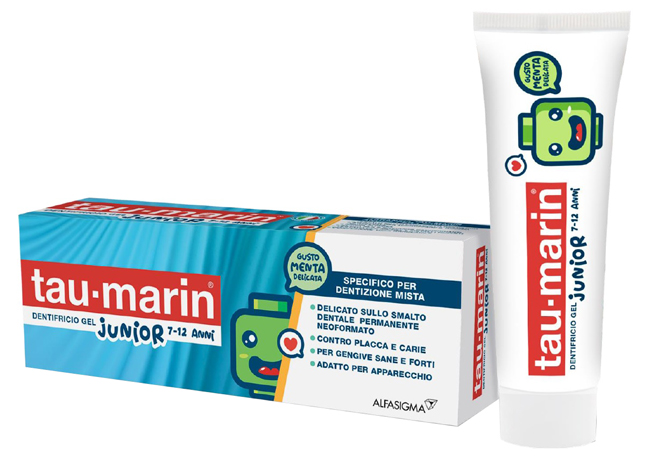 TAU MARIN DENTIFRICIO JUNIOR 7-12 ANNI 50 ML - Farmamood
