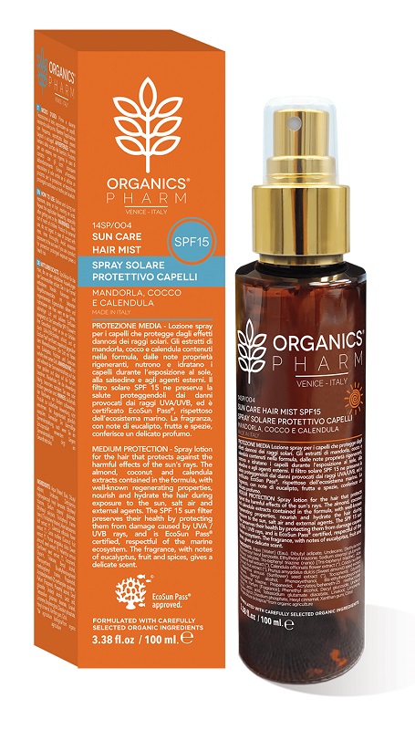 ORGANICS PHARM SUN CARE HAIR MIST SPF15 100 ML - Farmamood