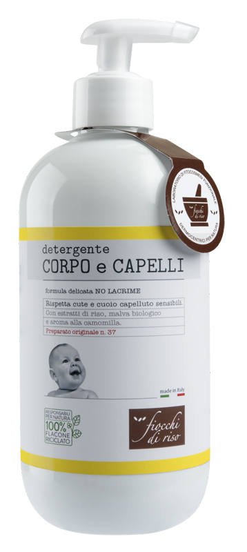 FIOCCHI DI RISO DETERGENTE CORPO/CAPELLI CAMOMILLA 400 ML - Farmamood