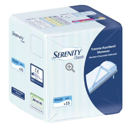 TRAVERSA SERENITY CLASSIC SUPER 40X60 CM 30 PEZZI - Farmamood