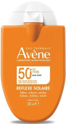 EAU THERMALE AVENE REFLEXE SOLAIRE SPF50+ BEBE BAMBINI ADULTO 30 ML - Farmamood