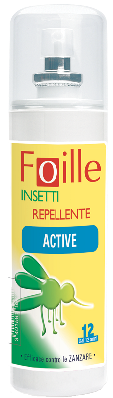 FOILLE INSETTI REPELLENTE ACTIVE 100 ML - Farmamood