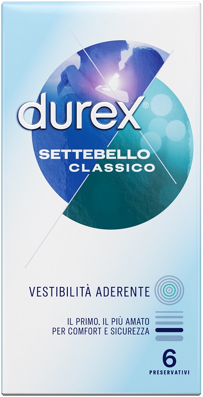 PROFILATTICO DUREX SETTEBELLO CLASSICO 6 PEZZI - Farmamood