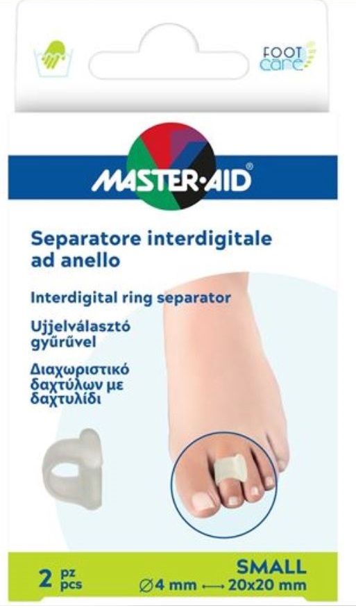 SEPARATORE DITA MASTER-AID FOOTCARE CON ANELLO SMALL 2 PEZZI C17 - Farmamood