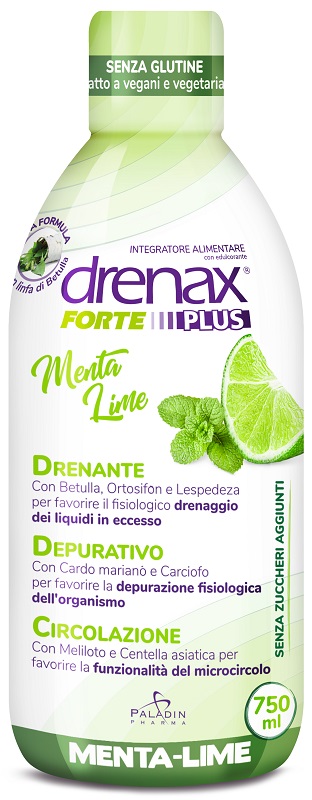 DRENAX FORTE PLUS MENTA/LIME 750 ML - Farmamood