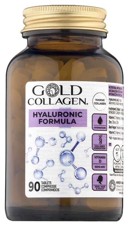 GOLD COLLAGEN HYALURONIC 90 COMPRESSE - Farmamood