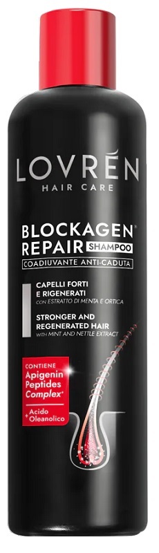 LOVREN HAIR CARE BLOCKAGEN REPAIR SHAMPOO COADIUVANTE ANTI-CADUTA 250 ML - Farmamood