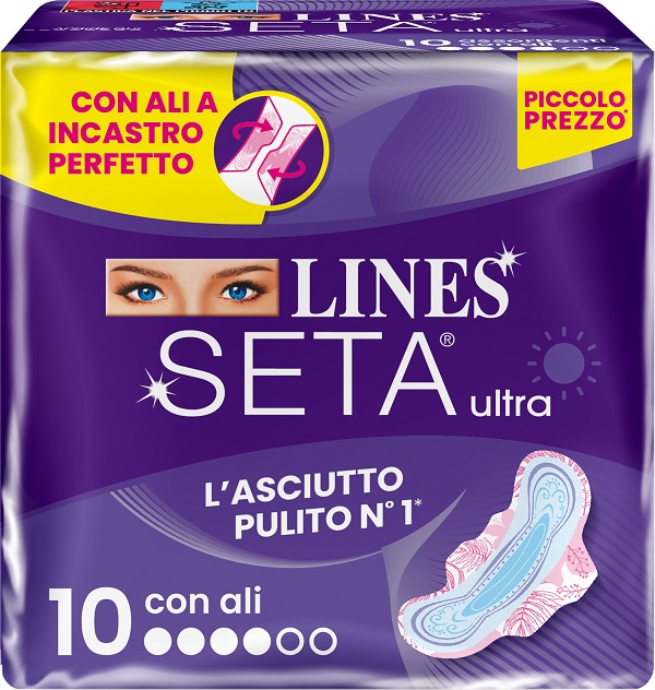 LINES SETA ULTRA ASSORBENTI ALI DWCT 10 PEZZI - Farmamood