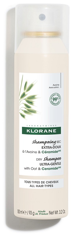 KLORANE SHAMPOO SECCO EXTRA DELICATO AVENA&CERAMIDE TUTTI I TIPI DI CAPELLI SPRAY 150 ML - Farmamood
