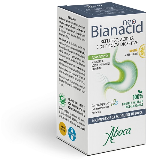NEOBIANACID 14 COMPRESSE LIMONE - Farmamood