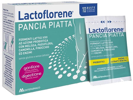 LACTOFLORENE PANCIA PIATTA 10 BUSTINE - Farmamood