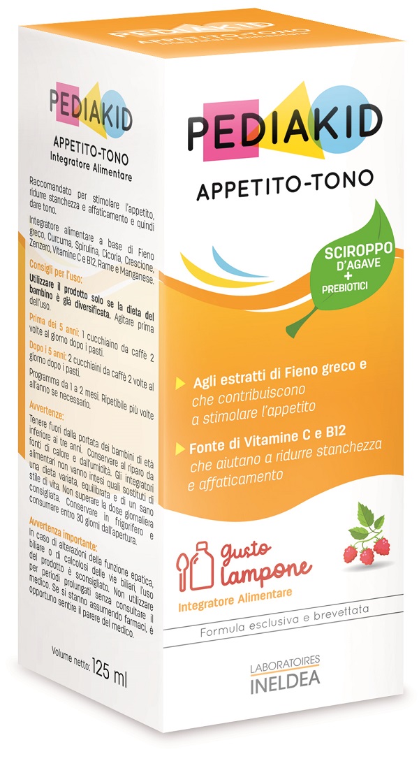PEDIAKID APPETITO E TONO SCIROPPO 125 ML - Farmamood