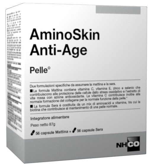 NHCO AMINOSKIN ANTI-AGE FLACONE 56 CAPSULE + 56 CAPSULE - Farmamood