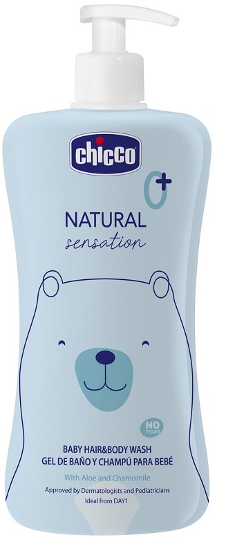 CHICCO NATURAL SENSATION BAGNO SHAMPOO 500 ML - Farmamood