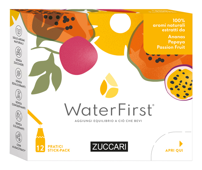 WATER FIRST ANANAS-PAPAYA-PASSION FRUIT 12 STICK PACK - Farmamood