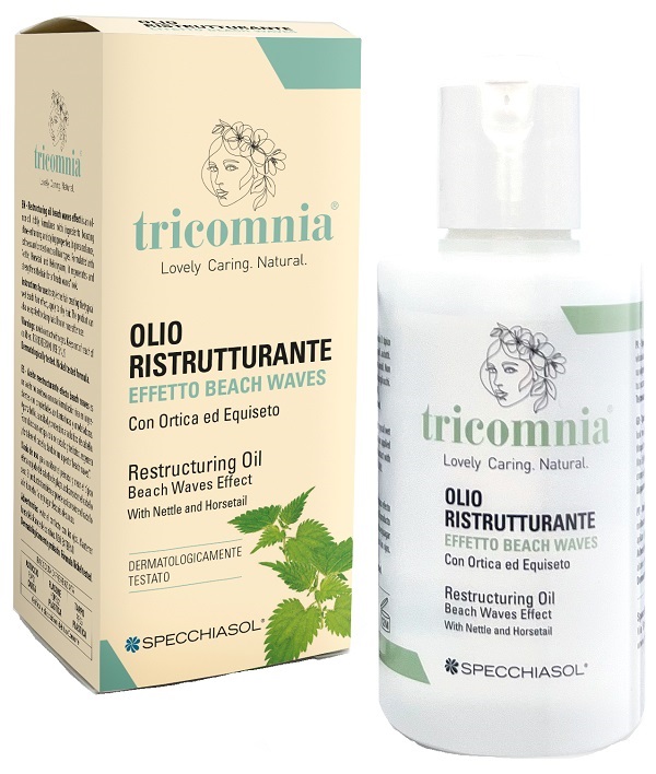 TRICOMNIA OLIO RISTRUTTURANTE EFFETTO BEACH WAVES 50 ML - Farmamood