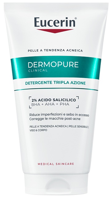 EUCERIN DERMOPURIFYER GEL DETERGENTE TRIPLA AZIONE 150 ML - Farmamood