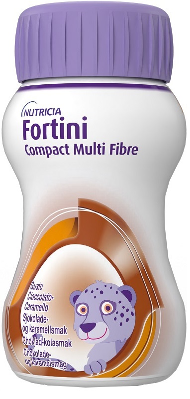 FORTINI COMPACT MULTI FIBRE CIOCCOLATO CARAMELLO 4 BOTTIGLIE DA 125 ML - Farmamood