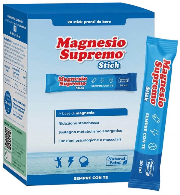 MAGNESIO SUPREMO 20 STICK DA 20 ML - Farmamood