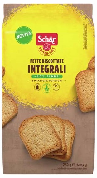 SCHAR FETTE BISCOTTATE INTEGRALI 260 G - Farmamood