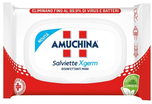 AMUCHINA XGERM SALVIETTINE MANI 20 PEZZI - Farmamood