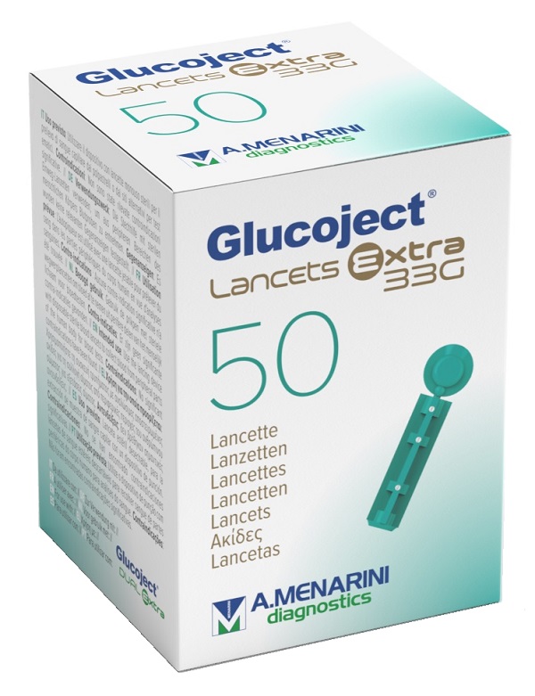 LANCETTA PUNGIDITO GLUCOJECT EXTRA GAUGE 33 50 PEZZI - Farmamood