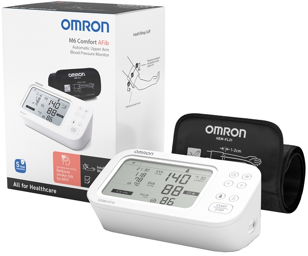 SFIGMOMANOMETRO DA BRACCIO OMRON M6 COMFORT AFIB - Farmamood